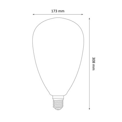 LED Sijalica DECO VINTAGE S173 E27/4W/230V 1800K