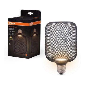 LED Sijalica DECOR FLAT E27/3,5W/230V 2700K crno - Osram