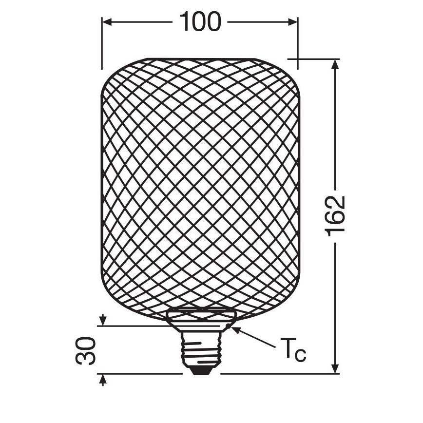 LED Sijalica DECOR FLAT E27/3,5W/230V 2700K crno - Osram