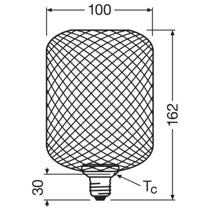 LED Sijalica DECOR FLAT E27/3,5W/230V 2700K zlatna - Osram