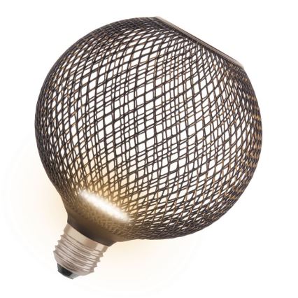 LED Sijalica DECOR FLAT G125 E27/3,5W/230V 2700K crno - Osram