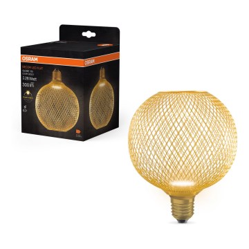 LED Sijalica DECOR FLAT G125 E27/3,5W/230V 2700K zlatna - Osram