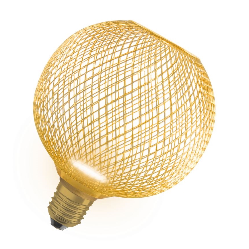 LED Sijalica DECOR FLAT G125 E27/3,5W/230V 2700K zlatna - Osram