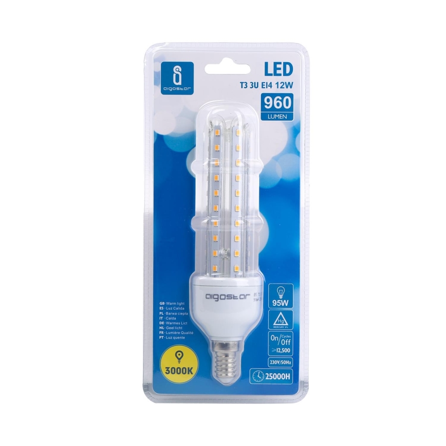 LED Sijalica E14/12W/230V 3000K - Aigostar
