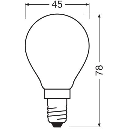 LED Sijalica E14/5,5W/230V 2700K - Osram