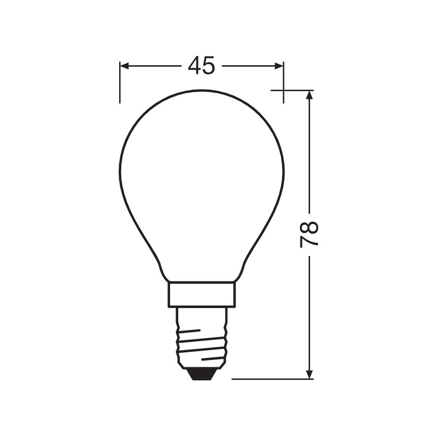 LED Sijalica E14/5,5W/230V 2700K - Osram