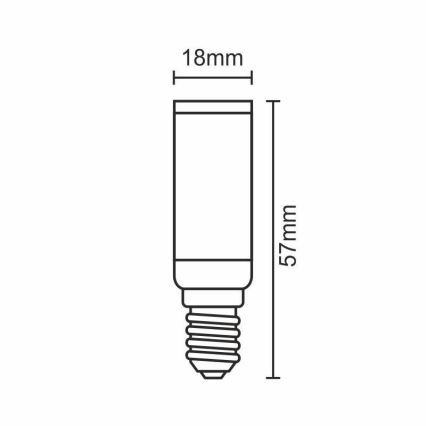 LED Sijalica E14/5W/230V 2800K