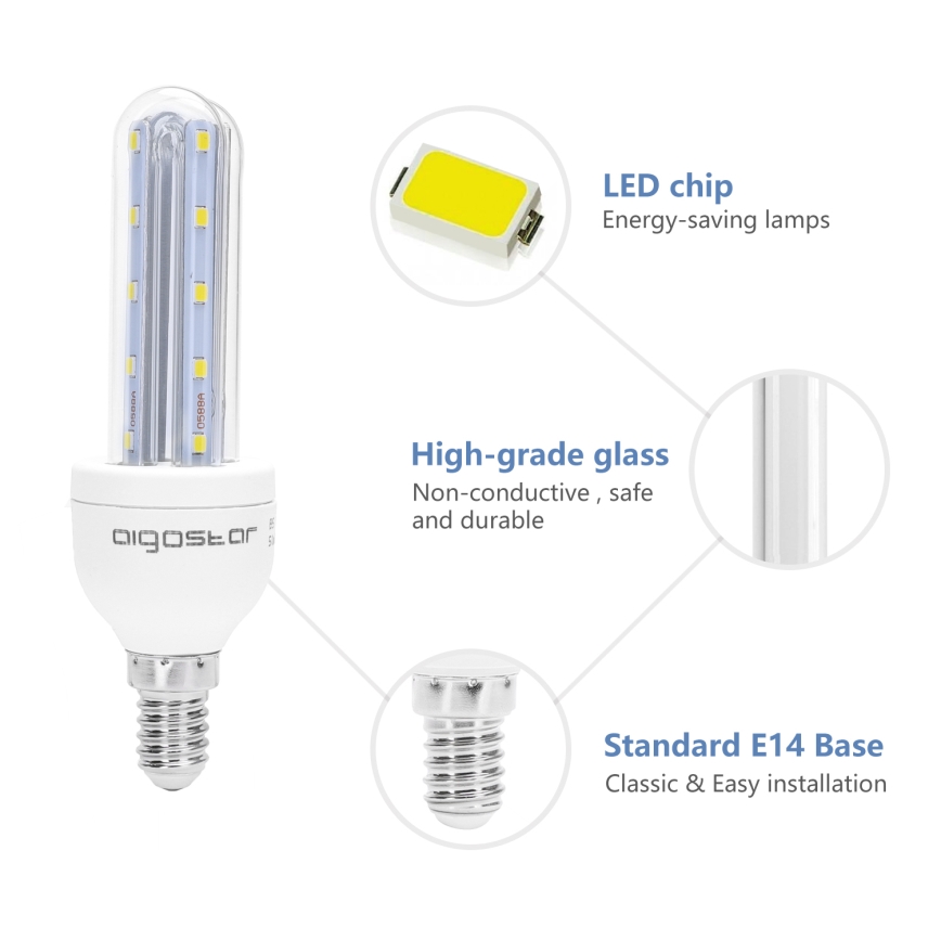 LED Sijalica E14/6W/230V 6500K - Aigostar