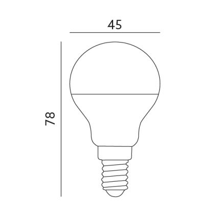 LED Sijalica E14/7W/230V 3000K 525lm