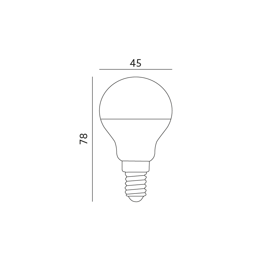 LED Sijalica E14/7W/230V 3000K 525lm