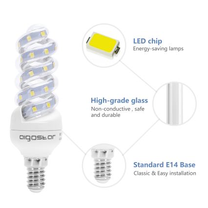 LED Sijalica E14/7W/230V 6500K - Aigostar