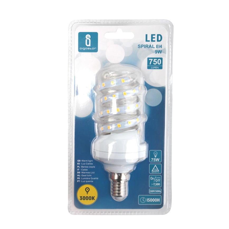 LED Sijalica E14/9W/230V 3000K - Aigostar