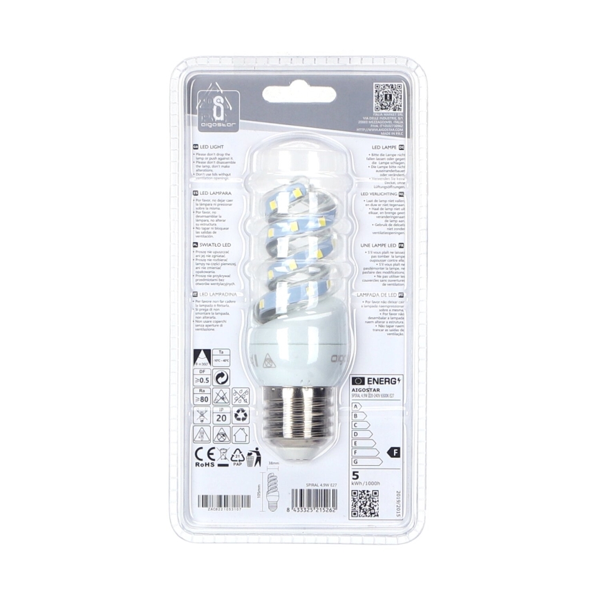 LED Sijalica E27/4,9W/230V 6500K - Aigostar
