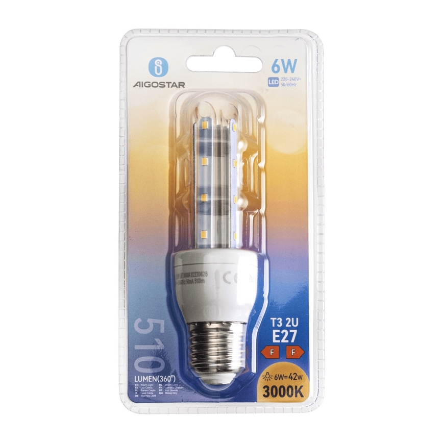 LED Sijalica E27/6W/230V 3000K - Aigostar
