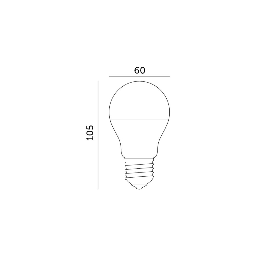 LED Sijalica E27/8,5W/230V 3000K