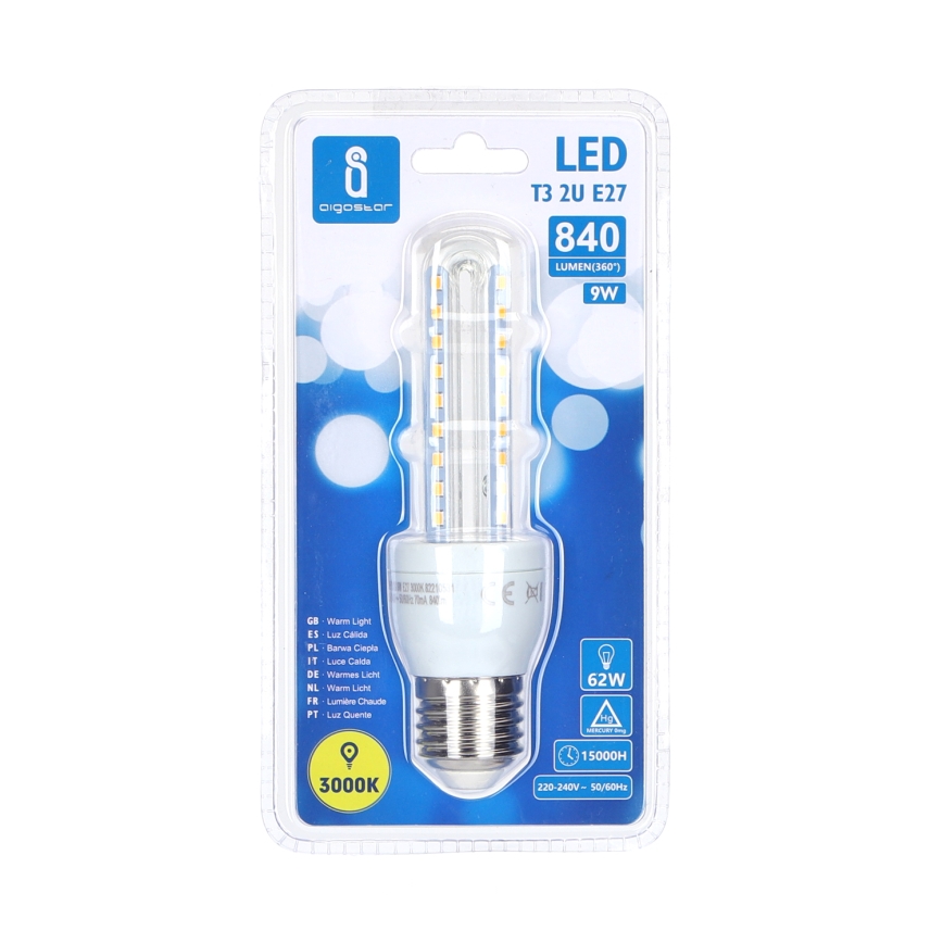 LED Sijalica E27/9W/230V 3000K - Aigostar