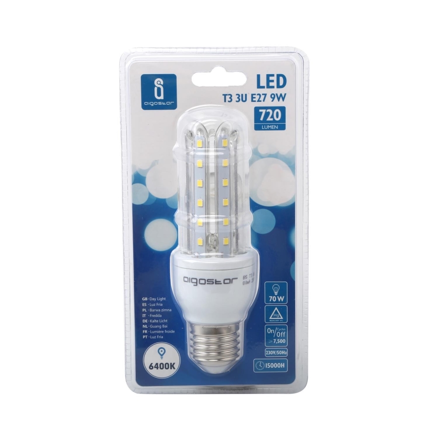 LED Sijalica E27/9W/230V 6500K - Aigostar