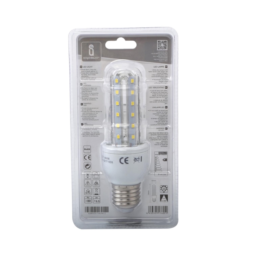 LED Sijalica E27/9W/230V 6500K - Aigostar