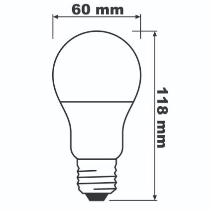 LED Sijalica ECO E27/13W/230V 2700K 1521lm