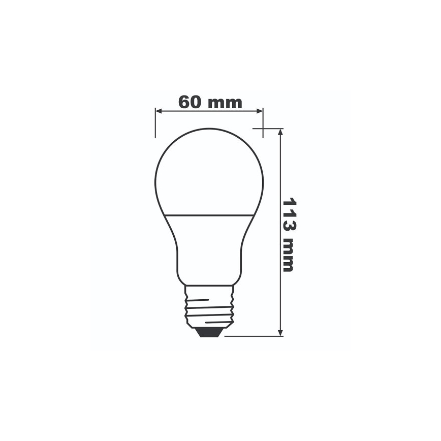 LED Sijalica ECO E27/8,5W/230V 2700K 806lm