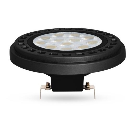 LED sijalica ECOLINE AR111 G53/12W/12V 4000K 30° crna - Brilagi