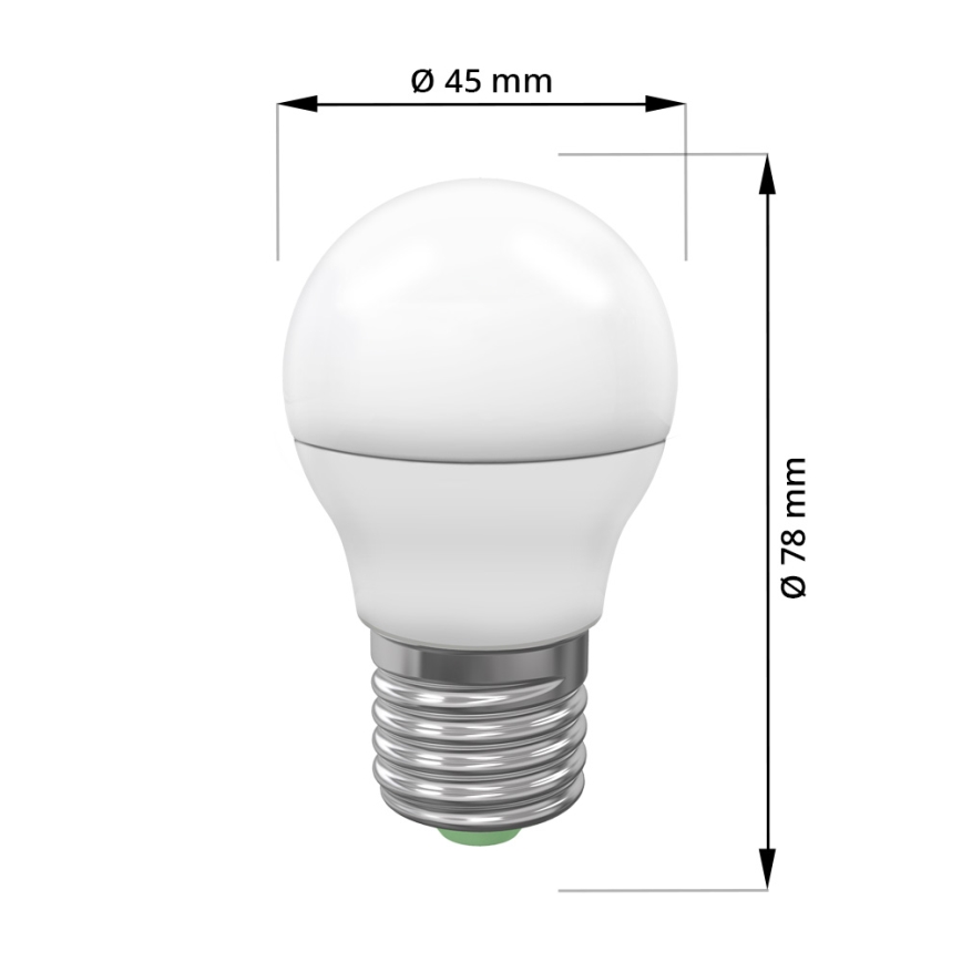 LED Sijalica ECOLINE G45 E27/7W/230V 4000K - Brilagi