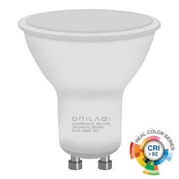 LED sijalica ECOLINE GU10/6W/230V 4000K CRI 92 - Brilagi