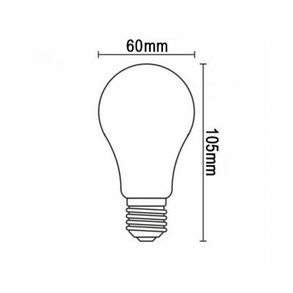 LED Sijalica FILAMENT A60 E27/12W/230V 330° 3000K