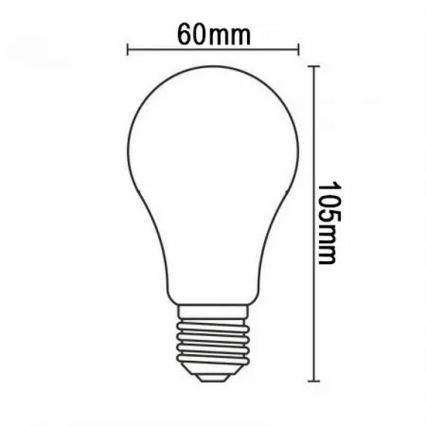 LED Sijalica FILAMENT A60 E27/12W/230V 330° 4000K