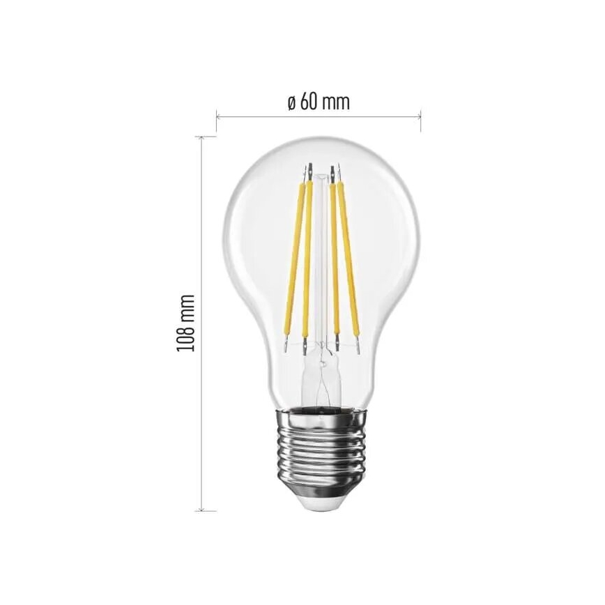 LED Sijalica FILAMENT A60 E27/3,8W/230V 2700K