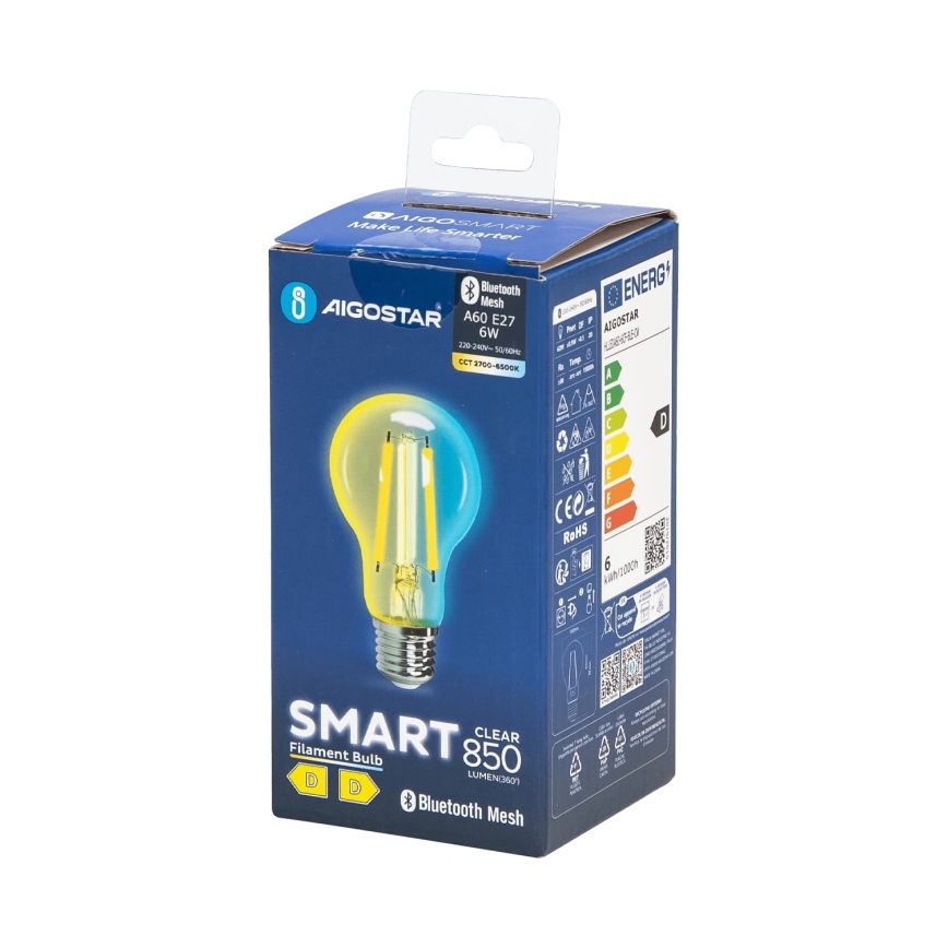 LED Prigušiva sijalica FILAMENT MESH Smart A60 E27/6W/230V 2700-6500K - Aigostar