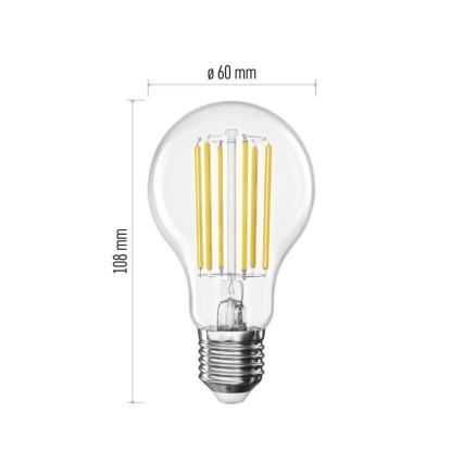LED Sijalica FILAMENT A60 E27/7,2W/230V 2700K