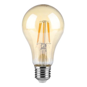 LED Sijalica FILAMENT AMBER A67 E27/10W/230V 2200K
