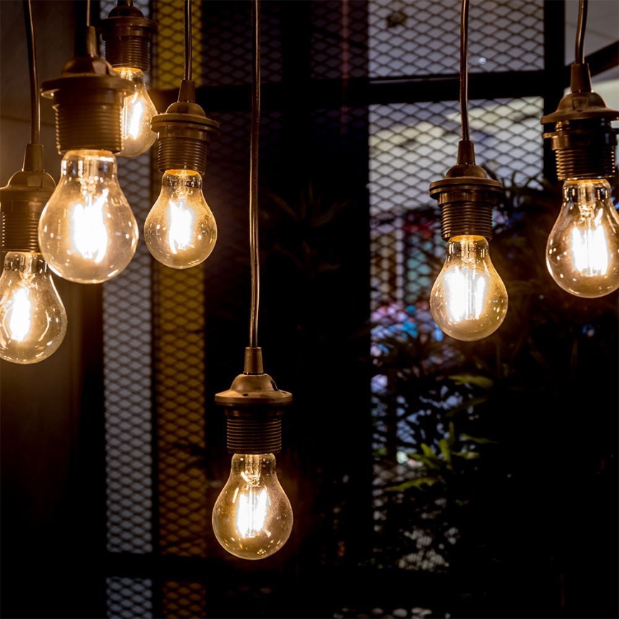 LED Sijalica FILAMENT AMBER A67 E27/10W/230V 2200K