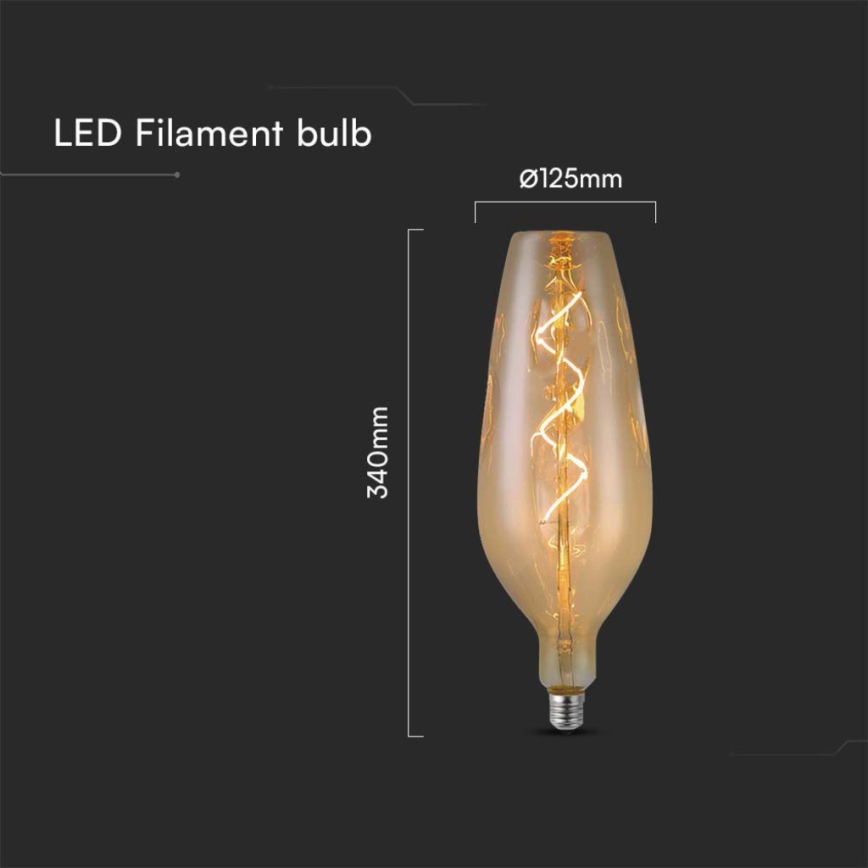 LED Sijalica FILAMENT B125 E27/4W/230V 2700K