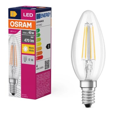LED Sijalica FILAMENT B40 E14/4W/230V 2700K - Osram