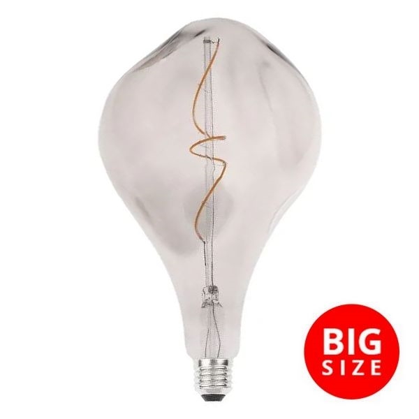 LED Sijalica FILAMENT BUMPED SMOKE ET160 E27/4W/230V 2000K