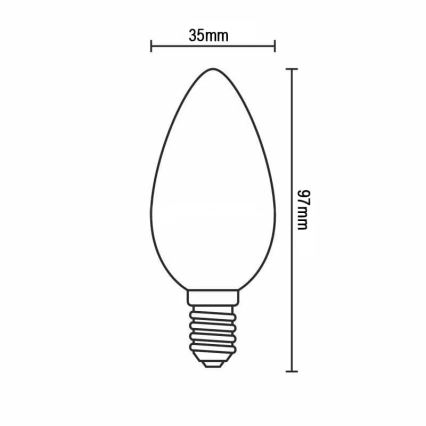 LED Sijalica FILAMENT C35 E14/4W/230V 3000K