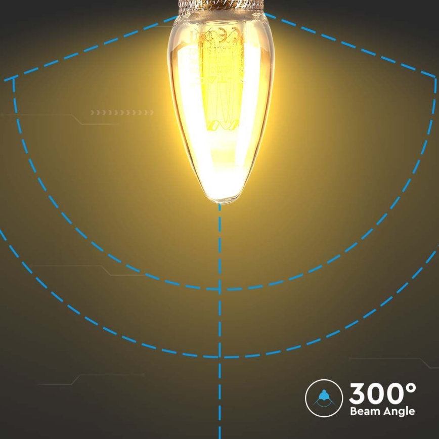 LED Sijalica FILAMENT E14/2W/230V 1800K Art Edition