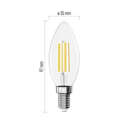 LED Sijalica FILAMENT E14/3,8W/230V 4000K
