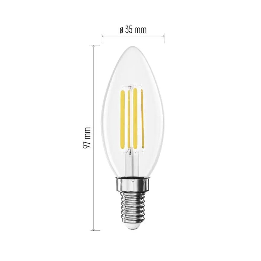 LED Sijalica FILAMENT E14/3,8W/230V 4000K