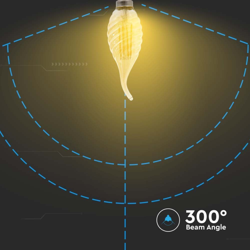 LED Sijalica FILAMENT E14/4W/230V 2200K