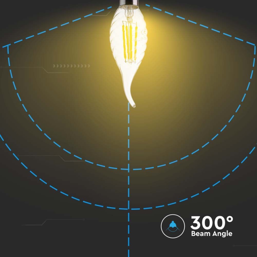 LED Sijalica FILAMENT E14/4W/230V 4000K