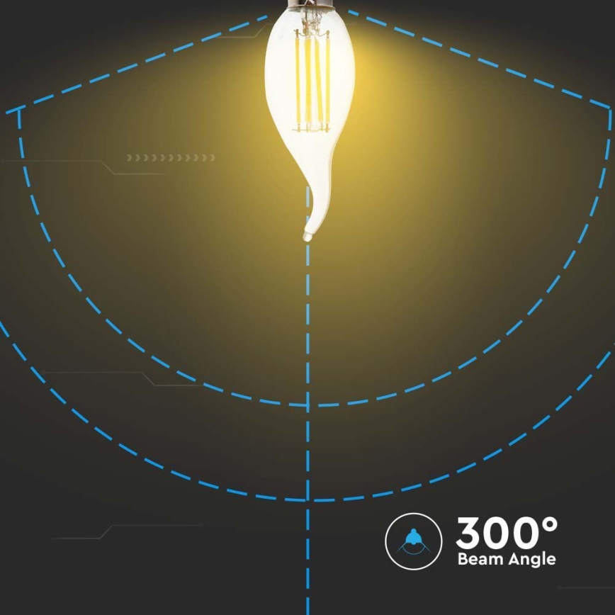 LED Sijalica FILAMENT E14/4W/230V 6500K