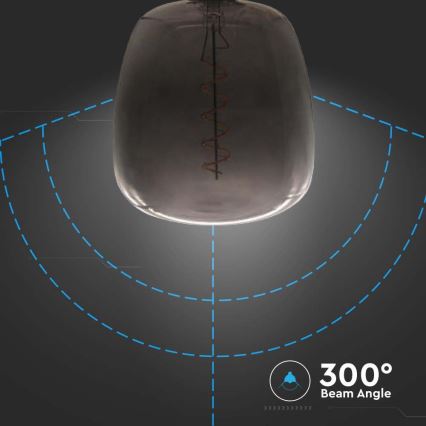 LED Sijalica FILAMENT E27/4W/230V crno