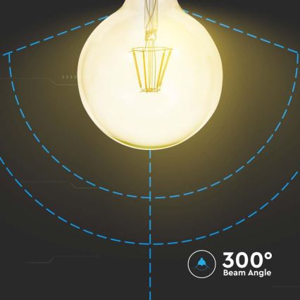 LED Sijalica FILAMENT G125 E27/12W/230V 2200K