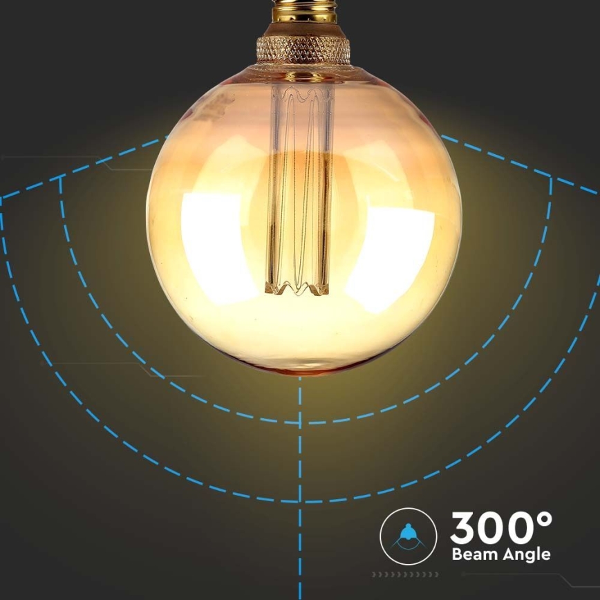 LED Sijalica FILAMENT G125 E27/4W/230V 1800K Art Edition