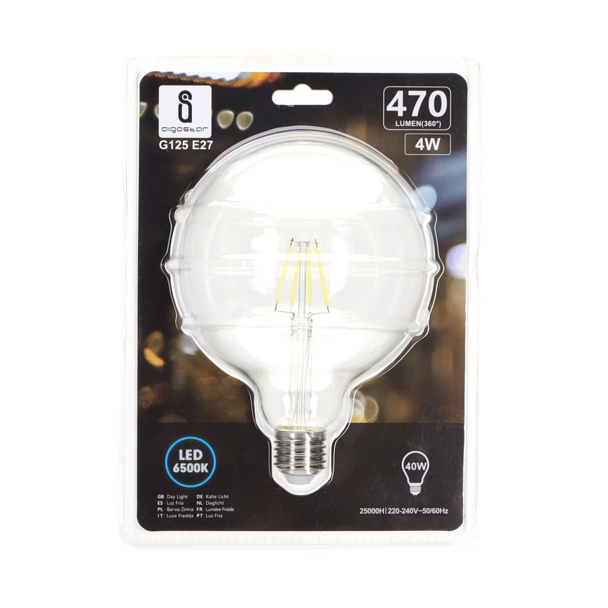 LED Sijalica FILAMENT G125 E27/4W/230V 6500K - Aigostar