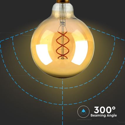 LED Sijalica FILAMENT G125 E27/5W/230V 1800K