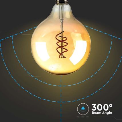 LED Sijalica FILAMENT G125 E27/6W/230V 1800K